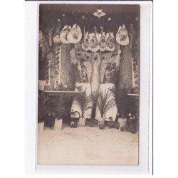 BIARRITZ : carte photo d'une boucherie - très bon état