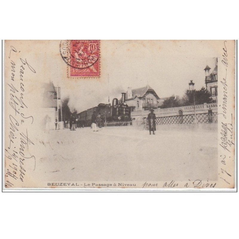 BEUZEVAL : le passage à niveau - bon état (légères marques)
