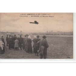 VINCENNES - AVIATION - Circuit européen 1911 - WEYMANN sur Monoplan Nieuport - très bon état