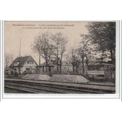 POIX -TERRON : la gare construite par les allemands en remplacement de celle qu'ils ont démolie - très bon état