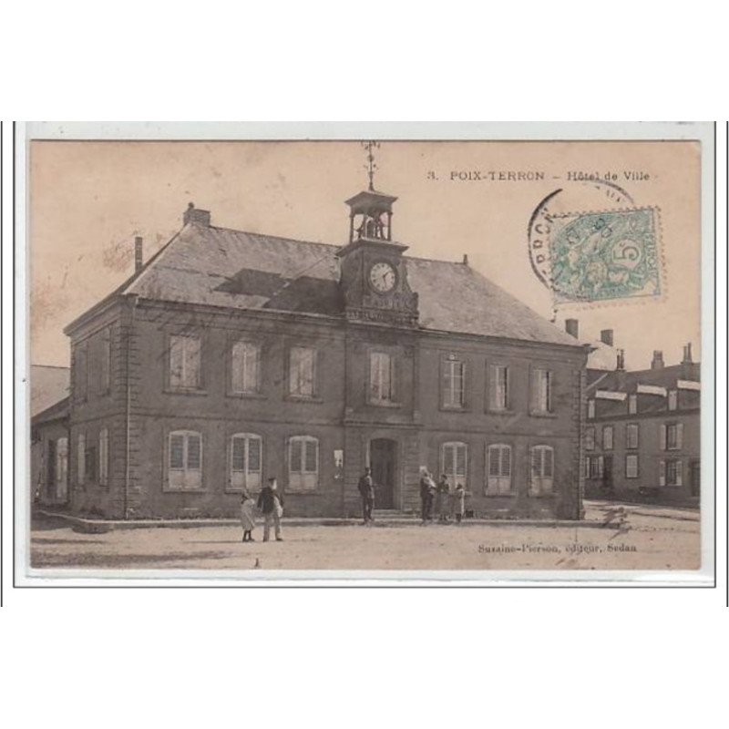 POIX -TERRON : hôtel de ville - très bon état