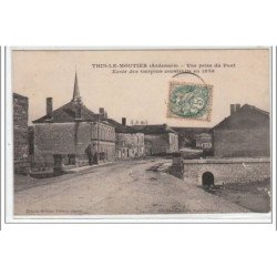 THIN LE MOUTIER : vue prise du pont -  école des garçons construite en 1838 - très bon état