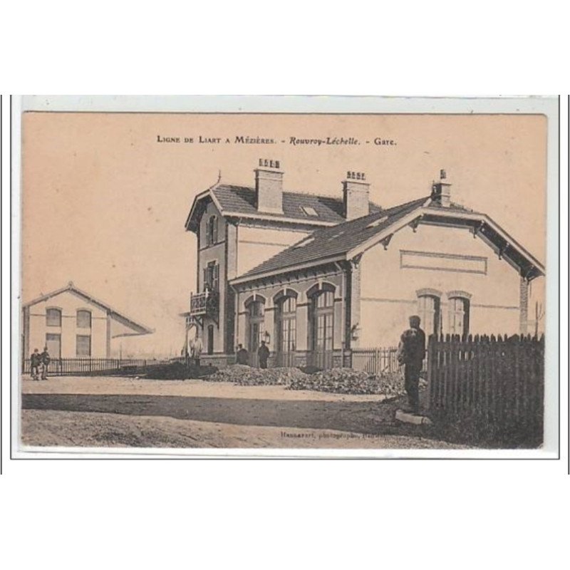 ROUVROY LECHELLE : gare - ligne de Liart à Mézières - très bon état