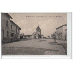 SAINT MAURICE DE GOURDANS - La place et l'église - très bon état