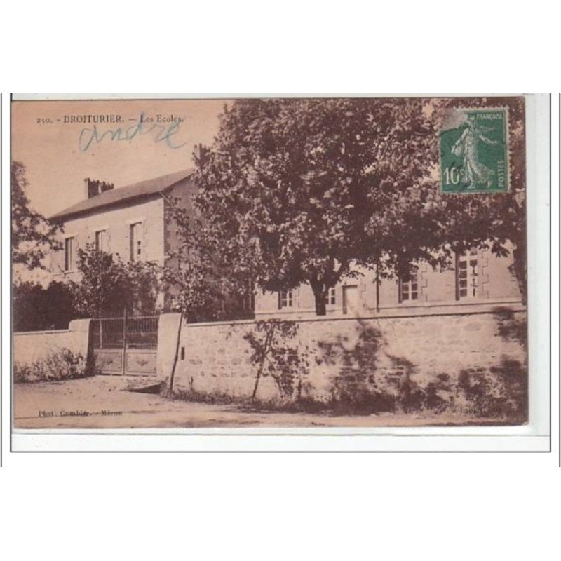 DROITURIER - Les écoles - très bon état