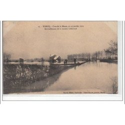 WARCQ - Crue de la Meuse 23-25 janvier 1910 - ravitaillement de la maison Lallemand -  très bon état