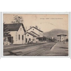 CORREZE : BORT : la gare, vue intérieure - très bon état