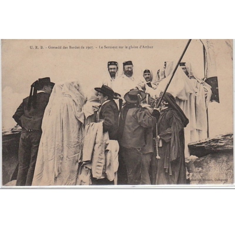 Gorsedd des bardes de 1907 - le serment sur le glaive d'Arthur - très bon état