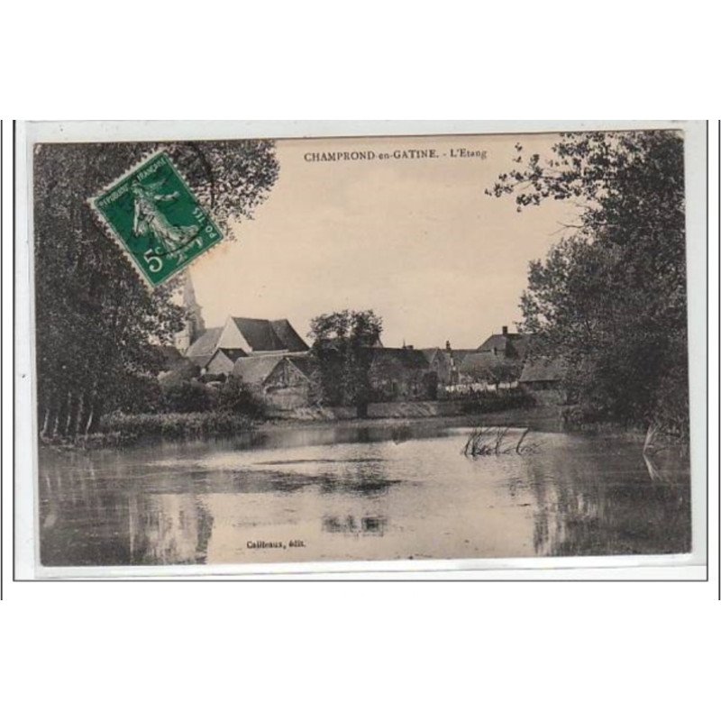 CHAMPRON EN GATINE : l'étang - très bon  état