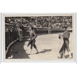 NIMES : corrida le 4 octobre 1936 - le """"brindis"""" de Manolo Bienvenida - CARTE PHOTO - très bon état