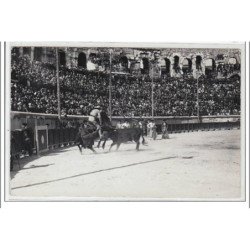 NIMES : corrida le 16 mai '37 - un très mauvais pique - CARTE PHOTO - très bon état