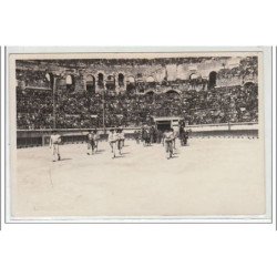 NIMES : corrida le 16 mai '37 - le """"paseo"""" défilé - CARTE PHOTO - très bon état