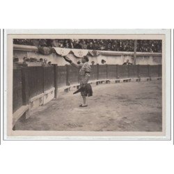 NIMES : corrida le 4 octobre 1936 - le brindis de Lalanda - CARTE PHOTO - très bon état