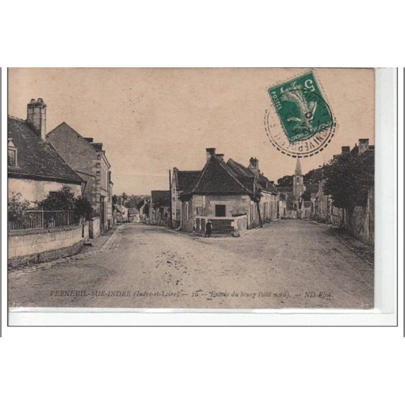VERNEUIL SUR INDRE - Entrée du Bourg - très bon état