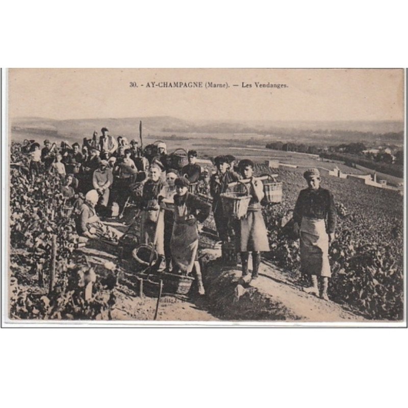 AY-CHAMPAGNE : les vendanges - très bon état