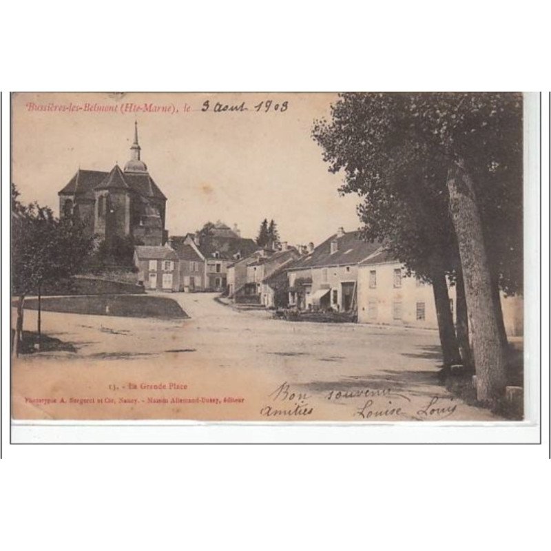 BUSSIERE LES BELMONT - La Grande Place - état
