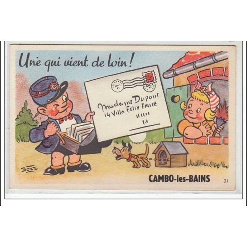 CAMBO LES BAINS - poste - système - dépliant - très bon état