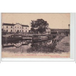 CHAMPIGNEULLES - Environs de NANCY  - la gare, le pont tournant et la passerelle - très bon état