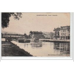 CHAMPIGNEULLES - le canal, la passerelle - très bon état