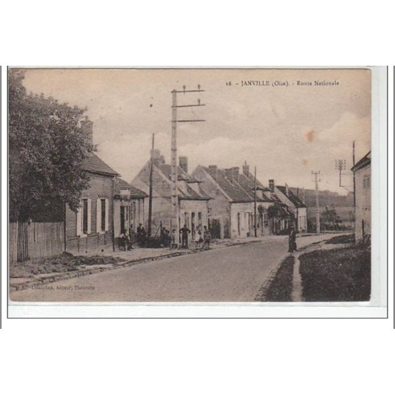 JANVILLE : route nationale - très bon état