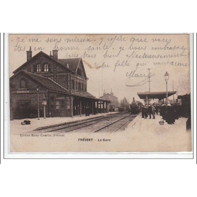 FREVENT : la gare - TRAIN - très bon état