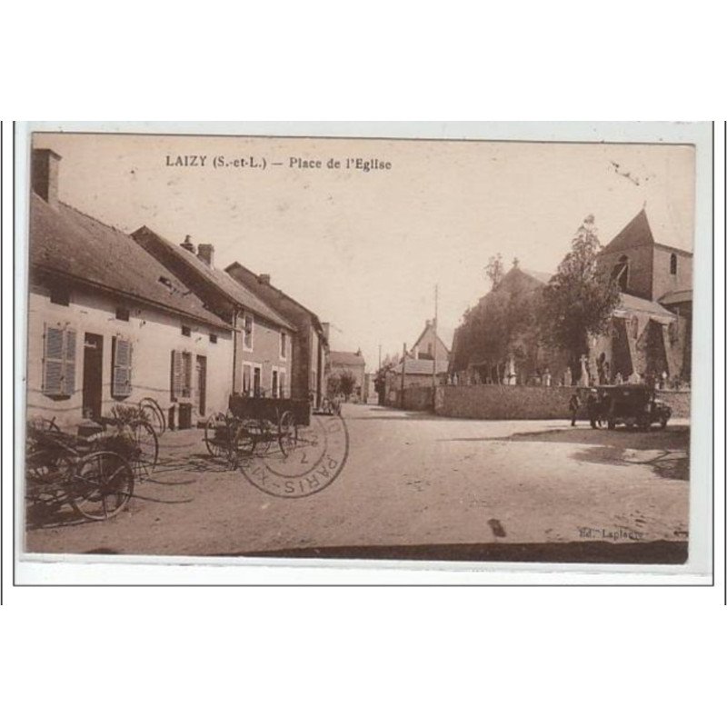 LAIZY : place de l'église - très bon état