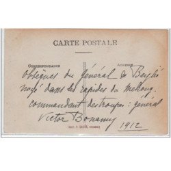 GRENOBLE : carte photo des obsèques du Général de Beylié en 1912 - très bon état