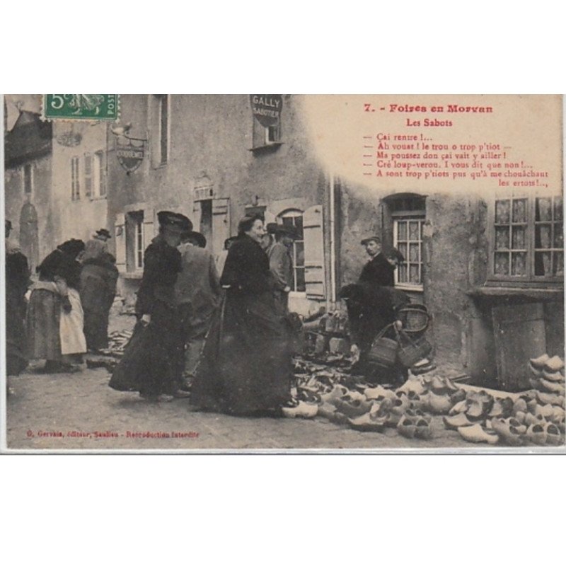FOIRES EN MORVAN  - le marchand de sabots - très bon état