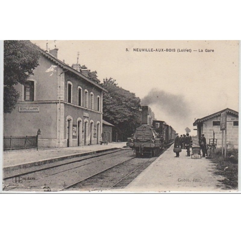 NEUVILLE AUX BOIS : la gare - très bon état