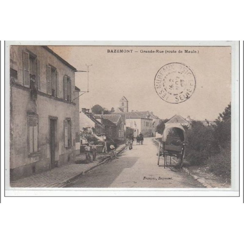 BAZEMONT : grande rue (route de maule) - très bon état