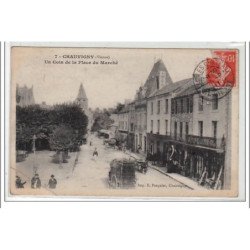 CHAUVIGNY : un coin de la place du marché - très bon état