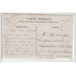 Ligne reliant Angoulême à la papeterie par la porte ferrand - effet de neige - CARTE PHOTO - très bon état