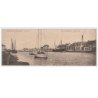 COURSEULLES - Le bassin à flot - CARTE PANORAMIQUE - 28X11cm  - très bon état