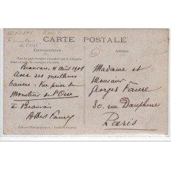 BEAUVAIS : carte photo du personnel du"""" Moniteur de l'Oise"""" en 1908 (presse - journal) - très bon état