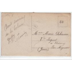 carte photo de la colonie de vacances du Chantier aux bords du Lac Léman en 1912 - très bon état