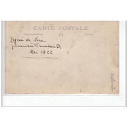 NICE : carte photo d'une classe du lycée en Mai 1922 - bon état (un pli)