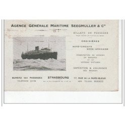 STRASBOURG - Agence générale Maritime SEEGMULLER et Cie  - très bon état