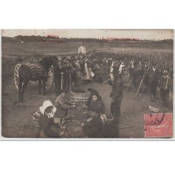 BOUZY : carte photo des vendanges en 1906 - très bon état