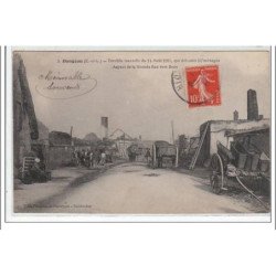 DANGEAU : terrible incendie du 14 août 1911, détruisit 20 ménages - aspect de la grande rue vers Brou - très bon état