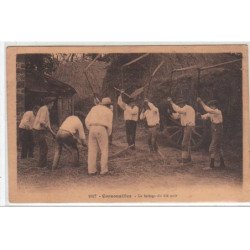 CORNOUAILLES : le battage du blé noir - très bon état