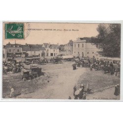 CHATEAUNEUF-SUR-SARTHE : place du marché - très bon état