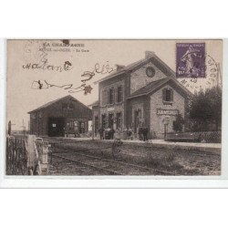 LA CHAMPAGNE : MESNIL SUR OGER : la gare - très bon état