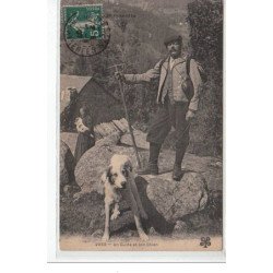 LES PYRENEES - Un guide et son chien - très bon état