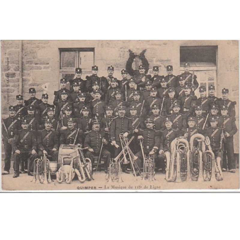 QUIMPER : la fanfare du 118ème de ligne - très bon état
