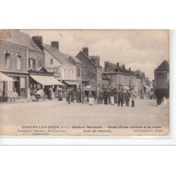 FORGES LES EAUX - Station thermale - vente d'une voiture à la criée - jour de marché -  très bon état