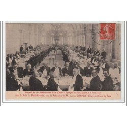 SENS : banquet du 75° anniversaire de la Caisse d'Epargne de Sens offert le 5 juin 1910 - très bon état