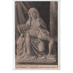 JANDUN : église de Jandun  - """"mater Dolorosa"""" - statue ancienne, en pierre - très bon état