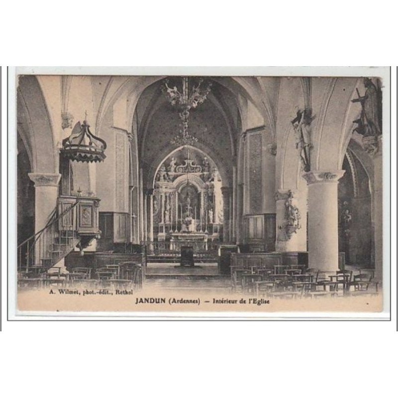 JANDUN : intérieur de l'église - très bon état