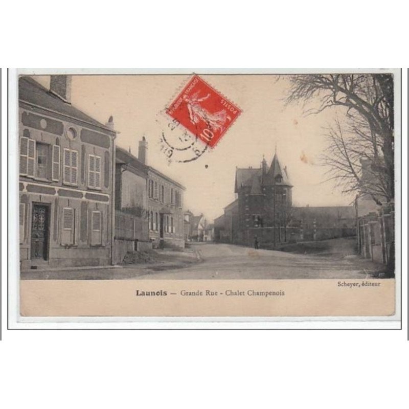 LAUNOIS : grande rue - chalet Champenois - très bon état