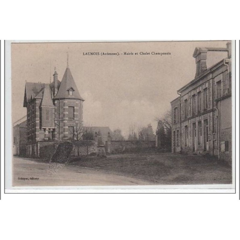 LAUNOIS : mairie et chalet champenois - très bon état